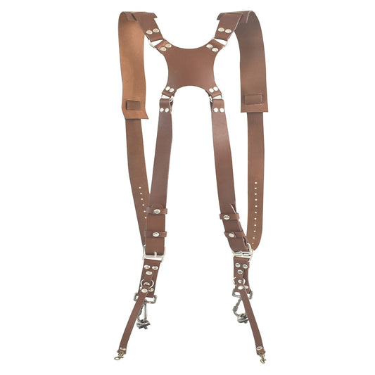 Premium Double Camera Leather Harness For Photography - CineQuips
