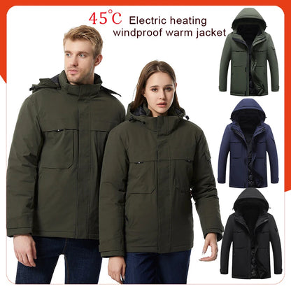 Winter Outdoor Heated Jacket (Power Bank NOT Included)