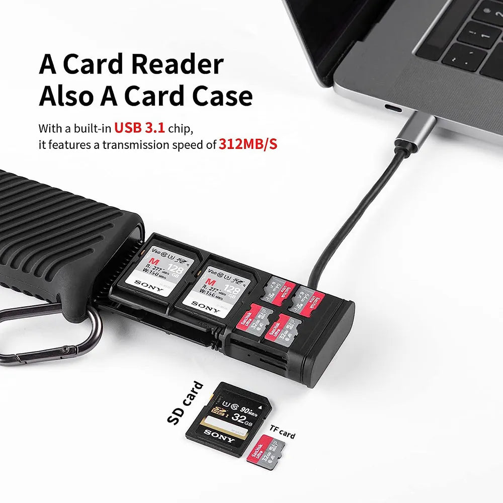 Rugged SD & Micro SD Card Case & High-Speed Memory Card Reader - CineQuips