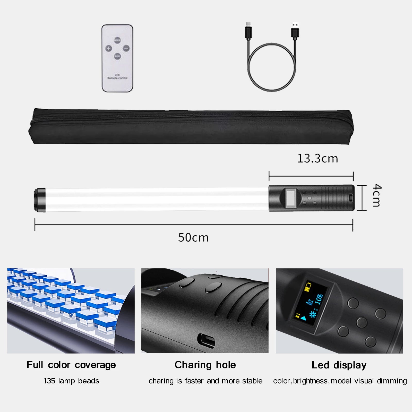 50cm RGB Handheld LED Video Light - CineQuips