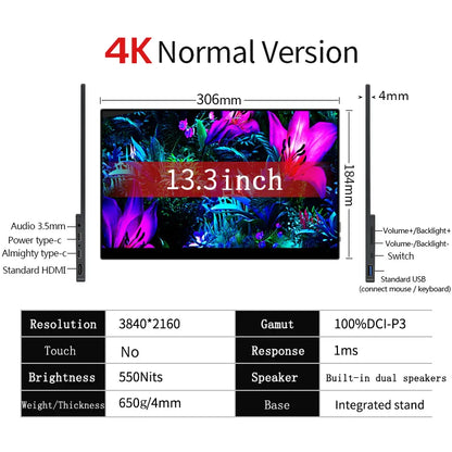 15.6 / 13 Inch 4K OLED Portable Touch Screen SALE - CineQuips