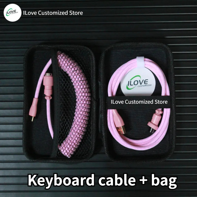 Coiled Keyboard Cable USB C for Mechanical Gaming Keyboard - CineQuips