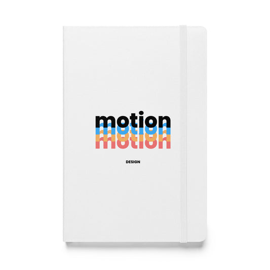 Hardcover Bound Notebook Motion Design White - CineQuips