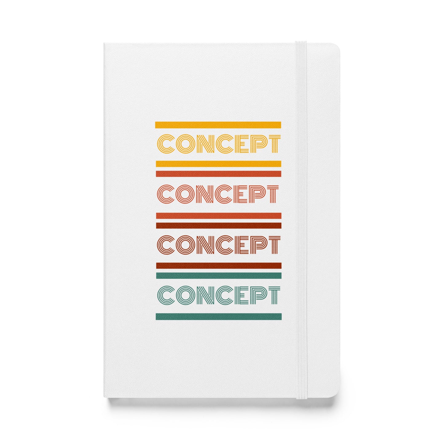 Hardcover Bound Notebook Retro Concept - Multicolor - CineQuips