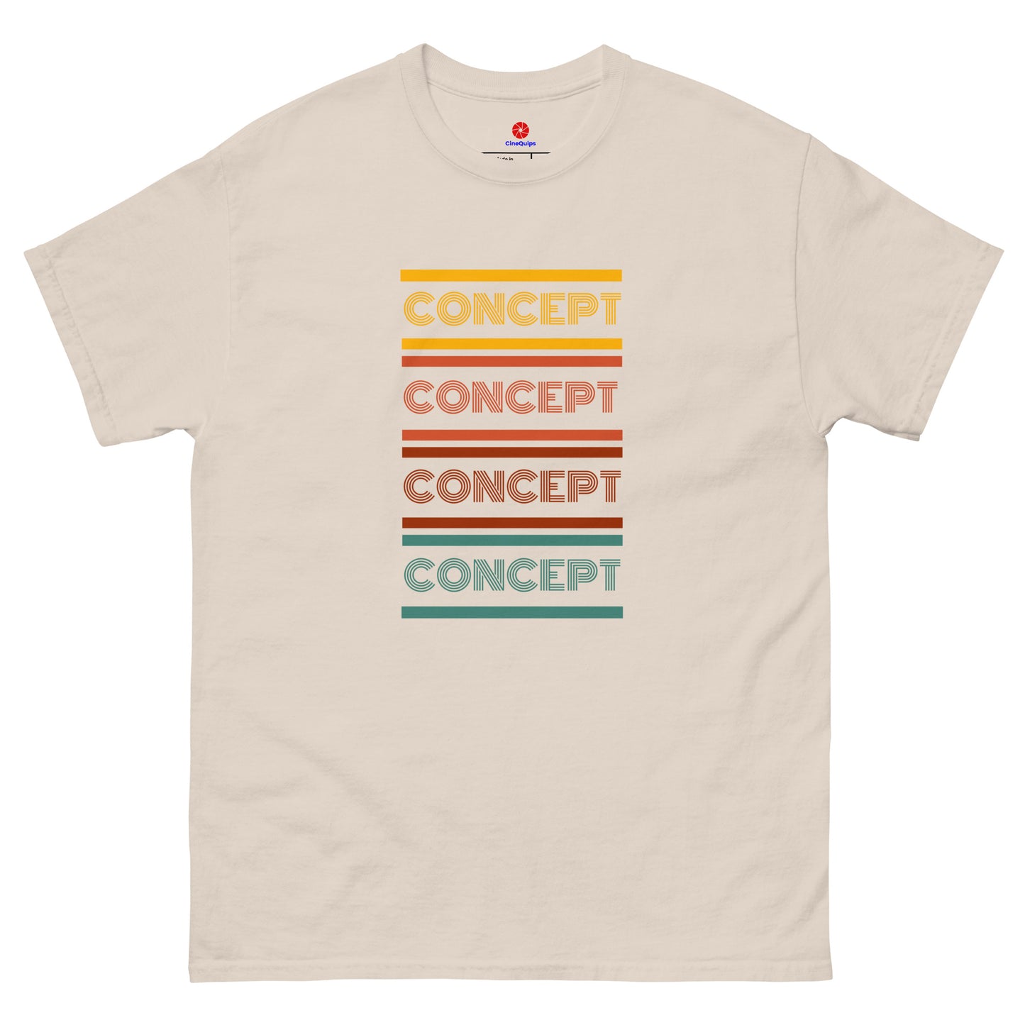 Men's Classic T-Shirt Concept Retro Series - Multicolor - CineQuips