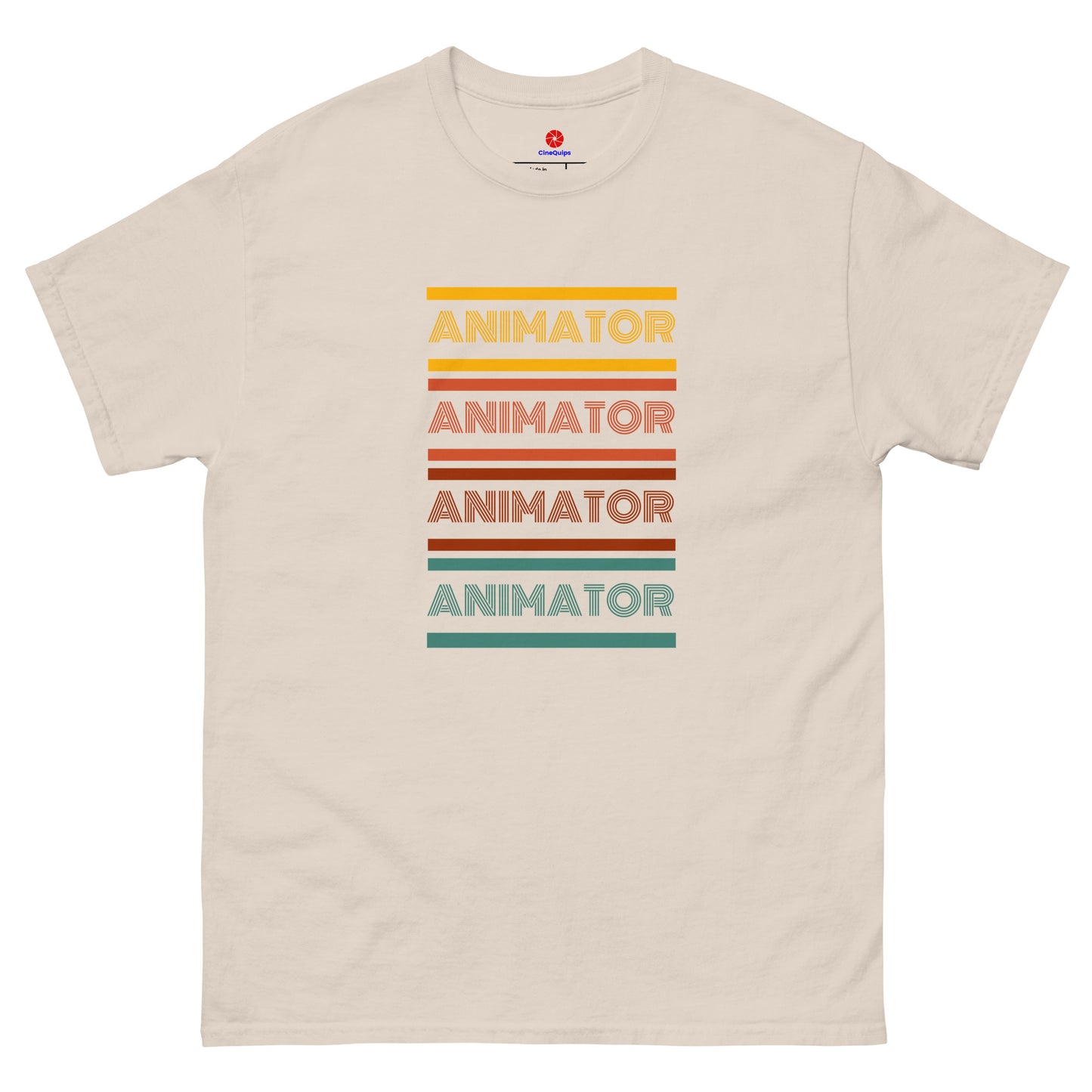 Men's Classic T-Shirt Animator Retro Series - Multicolor - CineQuips