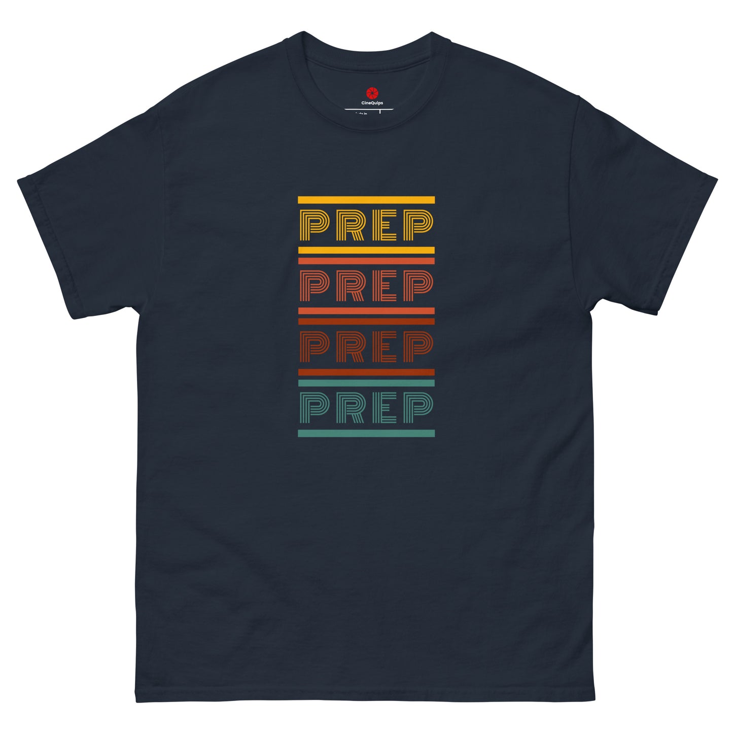 Men's Classic T-Shirt Prep Retro Series - Multicolor - CineQuips