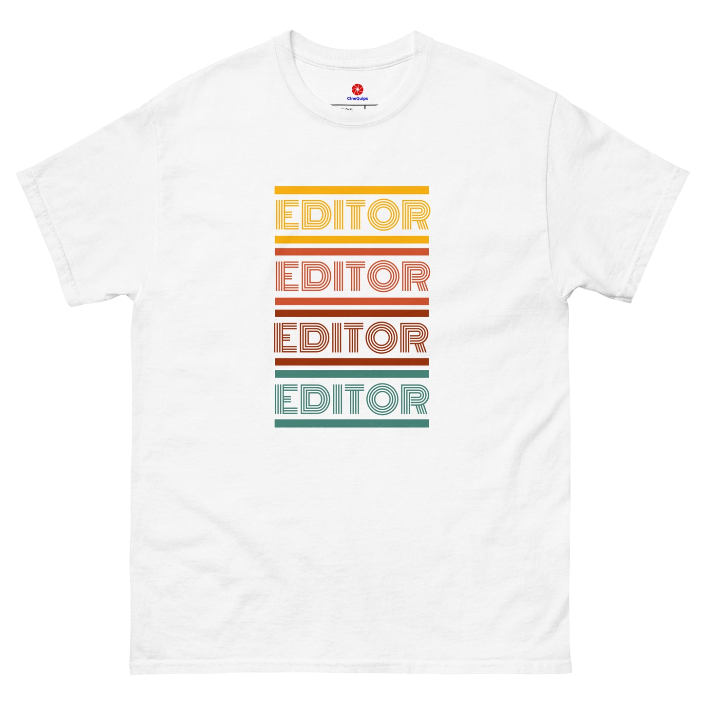 Men's Classic T-Shirt Editor Retro Series - Multicolor - CineQuips