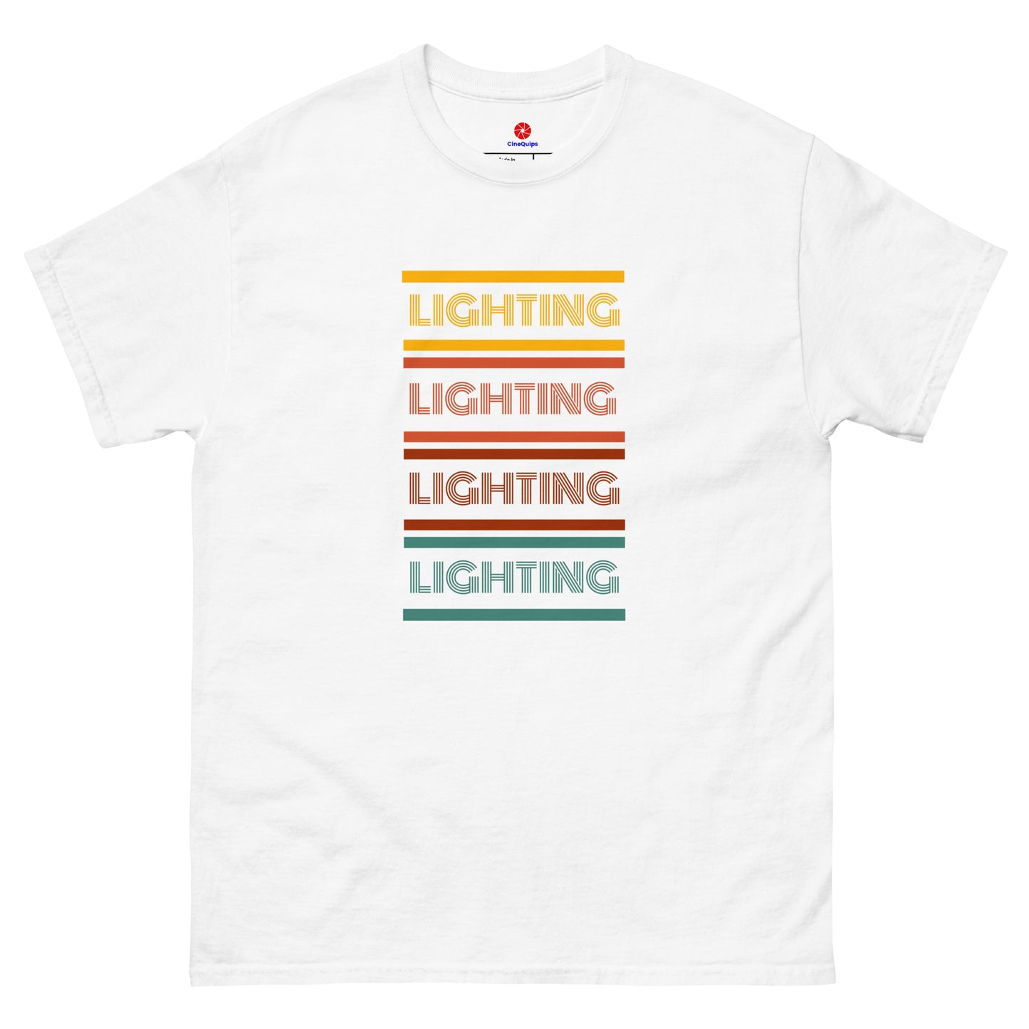 Men's Classic T-Shirt Lighting Retro Series - Multicolor - CineQuips