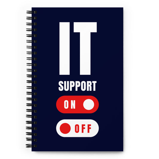 Spiral Notebook IT Support DK - CineQuips