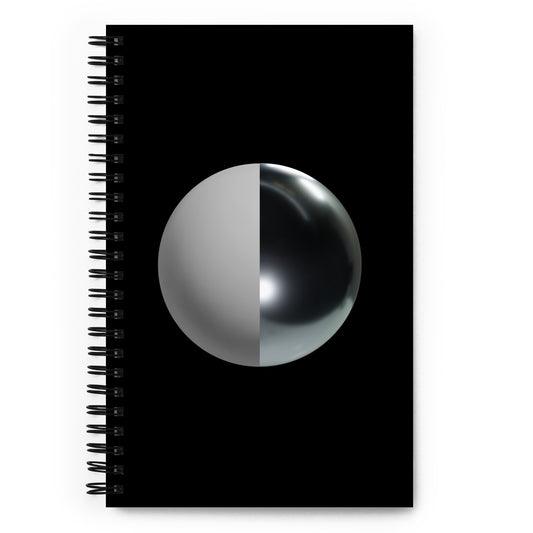 Spiralbound Notebook Chrome Ball Black - CineQuips