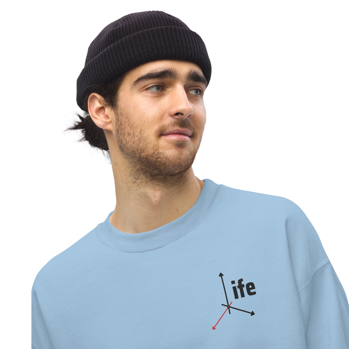 Unisex Sweatshirt Life In 3D Light colors - CineQuips