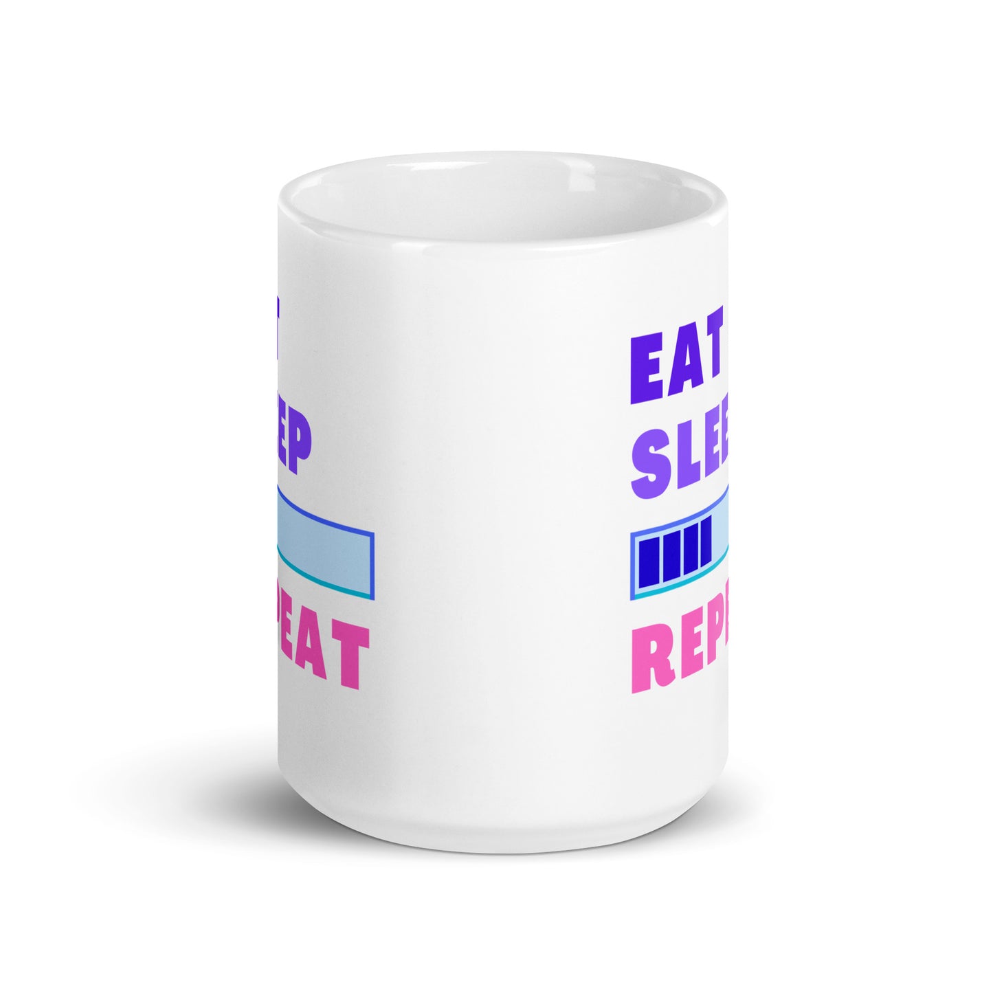 White Glossy Mug Load / Render Repeat White - CineQuips