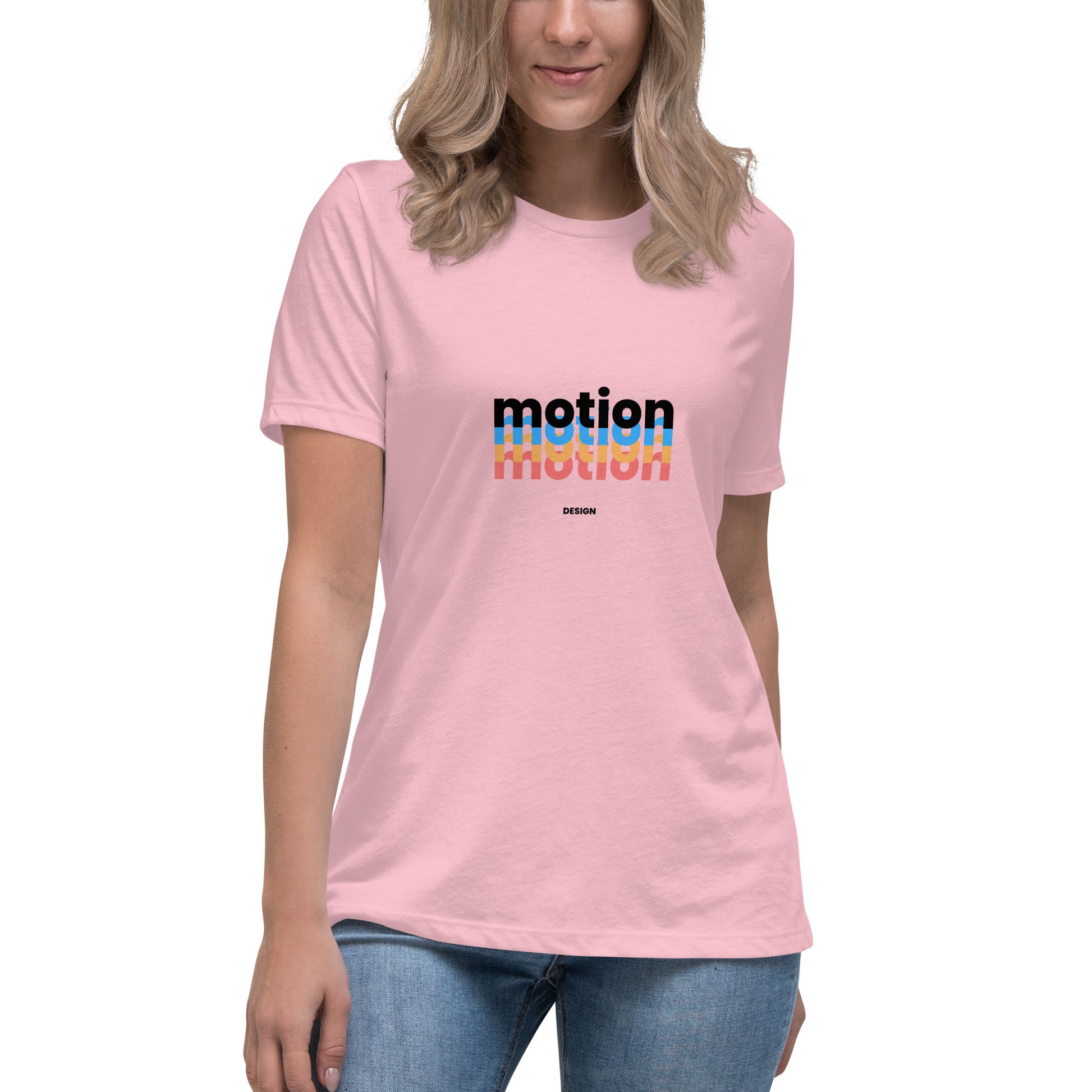 Women's Relaxed T-Shirt Motion Design Light - CineQuips